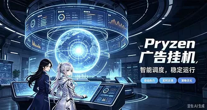 Pryzen广告全自动挂机给自己一个交代，门槛低，零基础小白也可以快速上手-入巷拾玖