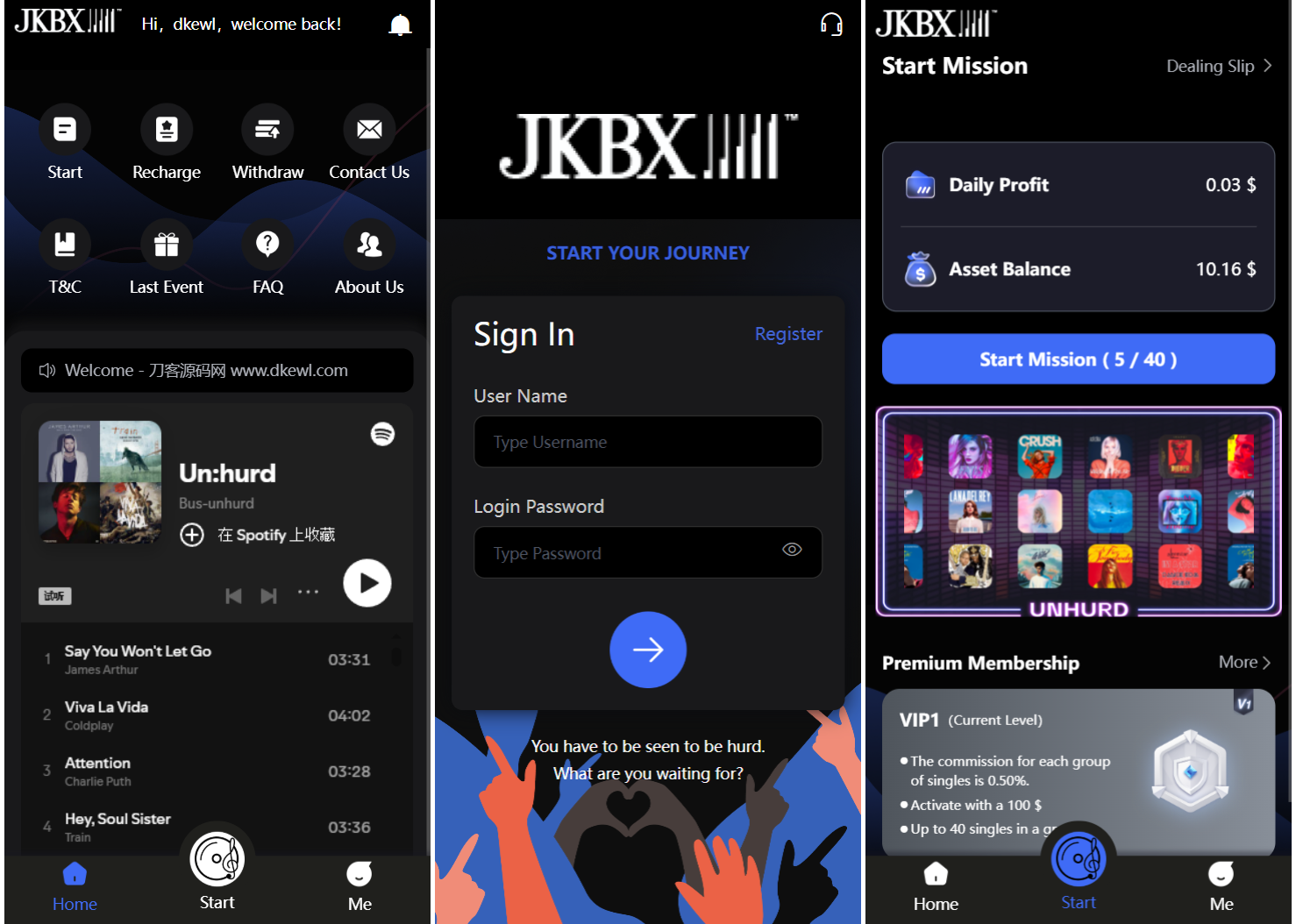 JKBX海外音乐抢单系统源码 Thinkphp框架 附教程-入巷拾玖